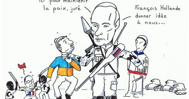 Poutine menace l'Ukraine