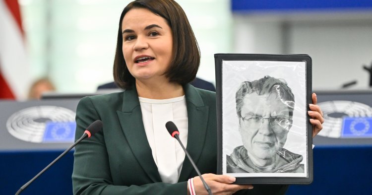 Le prix Sakharov décerné à deux journalistes emprisonnés en Géorgie et en Biélorussie