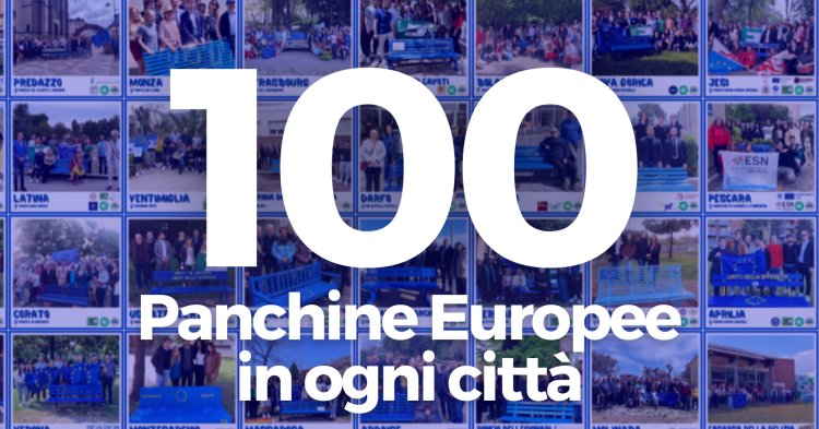 Panchine Europee in ogni Città: due anni di campagna, cento panchine realizzate in tutta Italia
