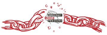Nuova traduzione : Join the European chain of Democracy while it is pressured and attacked